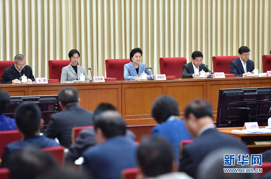 10月20日，中共中央政治局委員、國務(wù)院副總理、國務(wù)院督導(dǎo)委員會(huì)主任劉延?xùn)|在北京出席深化教育督導(dǎo)改革暨第十屆國家督學(xué)聘任工作會(huì)議并講話。新華社記者 李濤 攝