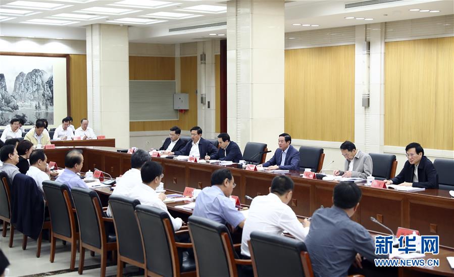 9月21日，中宣部在北京召開中央媒體駐外機構外宣工作座談會。中共中央政治局委員、中央書記處書記、中宣部部長劉奇葆出席座談會并講話。新華社記者 謝環(huán)馳 攝 