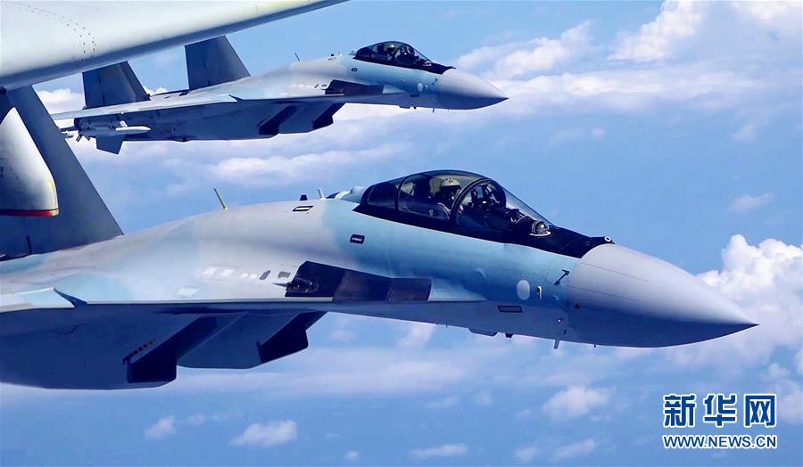 （圖文互動）（2）空軍發(fā)布宣傳片展現(xiàn)殲-20、蘇-35、轟-6K海上新航跡