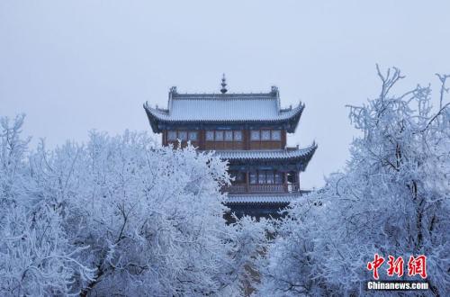 資料圖：小寒時節(jié)，甘肅嘉峪關市迎來了一場大雪。師永紅 攝