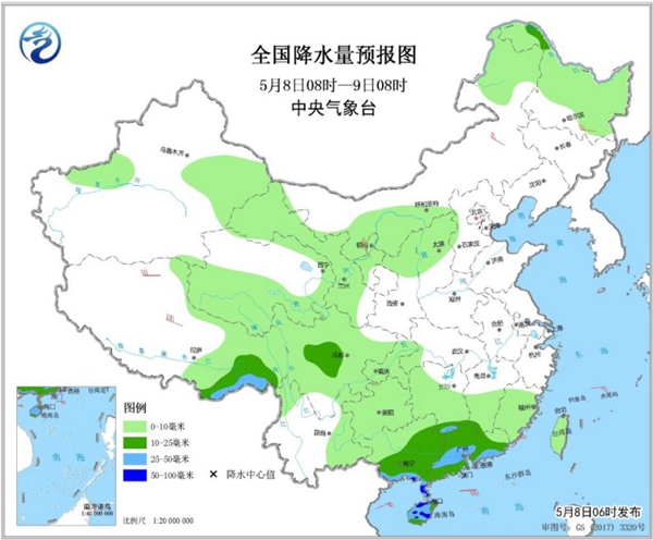 冷空氣要撤啦！今日全國(guó)降水整體弱 華南仍有強(qiáng)對(duì)流