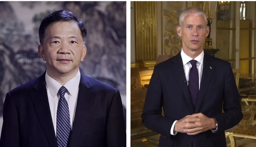 中宣部副部長，中央廣播電視總臺臺長、  總編輯慎海雄與法國文化部部長弗蘭克·里斯特  共同宣布項目啟動