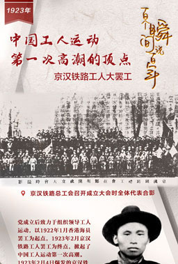 1923，中國(guó)工人運(yùn)動(dòng)第一次高潮的頂點(diǎn)
