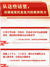 從這些話里，讀懂凝聚民族復(fù)興的精神偉力