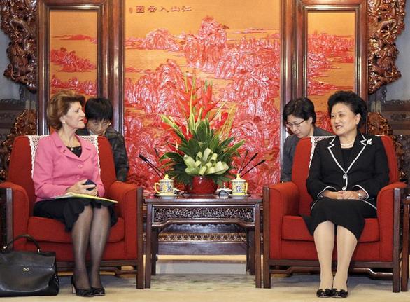 劉延?xùn)|會見歐盟委員會教育、文化、語言多樣性及青年事務(wù)委員瓦西利烏