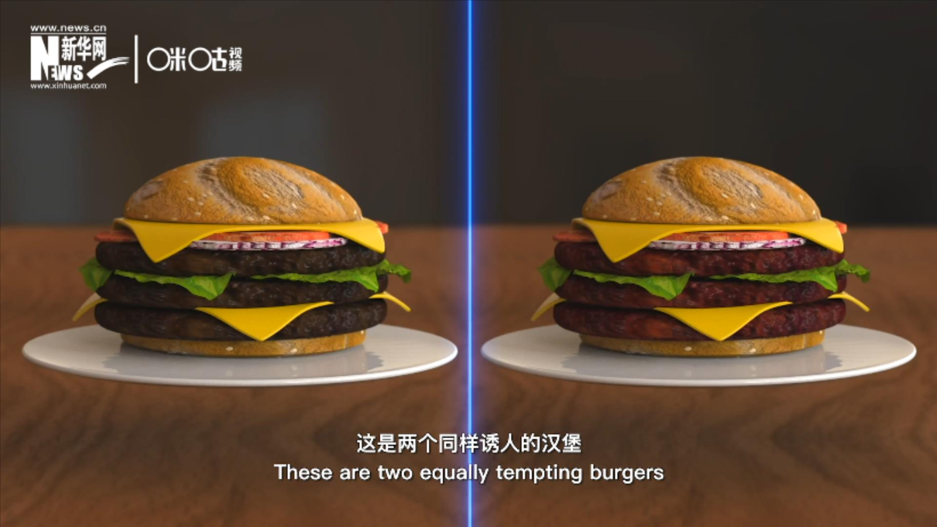 人造肉漢堡能在生產(chǎn)過(guò)程中節(jié)約水、土地、排放以及能量