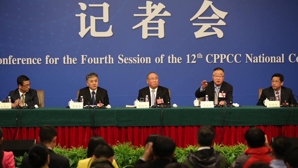 解振華、秦大河、吳曉青、胡存智、白巖松答記者問(wèn)