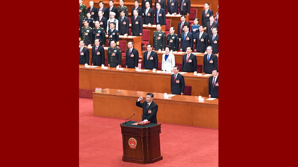 習(xí)近平當(dāng)選國(guó)家主席、中央軍委主席