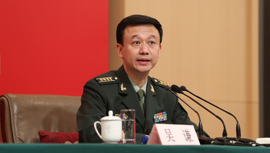 國(guó)防部新聞局局長(zhǎng)、國(guó)防部新聞發(fā)言人吳謙大校介紹相關(guān)情況