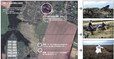 馬航MH17客機(jī)殘骸照片顯示，其機(jī)身上有許多細(xì)小孔洞。多名專家分析稱，這些孔洞或是飛機(jī)被導(dǎo)彈爆炸后飛散的彈片擊中所致。