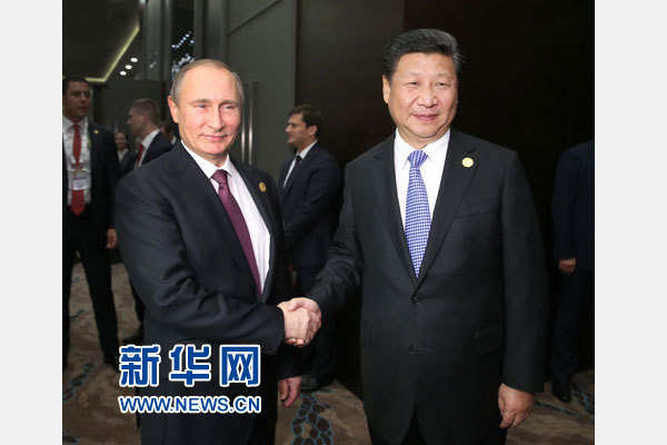 11月15日，國(guó)家主席習(xí)近平在土耳其安塔利亞會(huì)見俄羅斯總統(tǒng)普京。 新華社記者馬占成攝