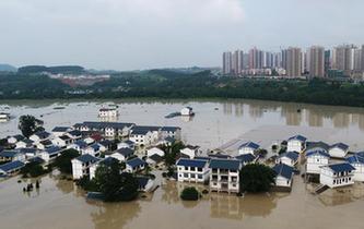重慶長江、嘉陵江、涪江洪水過境