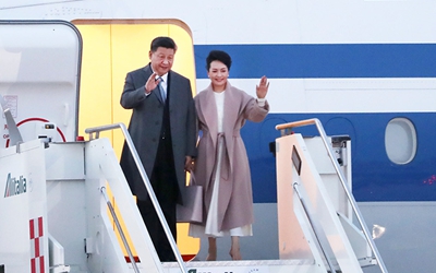 習(xí)近平抵達(dá)羅馬 開始對(duì)意大利共和國(guó)進(jìn)行國(guó)事訪問(wèn)