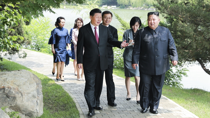 習(xí)近平會見朝鮮勞動黨委員長、國務(wù)委員會委員長金正恩