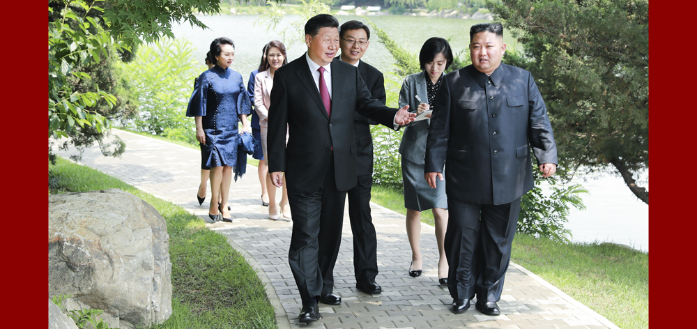 習(xí)近平會(huì)見(jiàn)朝鮮勞動(dòng)黨委員長(zhǎng)、國(guó)務(wù)委員會(huì)委員長(zhǎng)金正恩